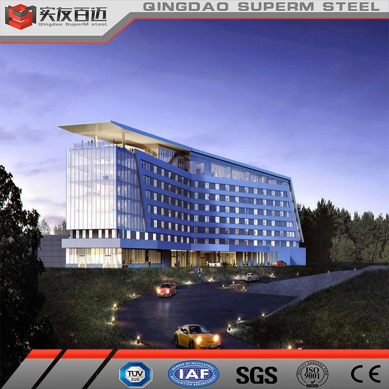 Multi Storey Prefabricated Steel Structure Building Hotel School Office Shopping Mall Construction