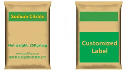Food Grade la pureza del 99% de citrato de sodio/citrato trisódico CAS 68-04-2