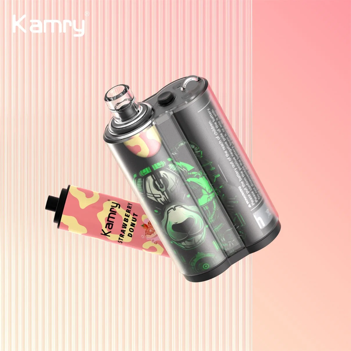 Kamry Bar Kit de Pod Pré-rempli Batterie 18650 Remplaçable Rechargeable 1688 Vape Jetable 1500 mAh Cigarette électronique 7000 Bouffée Wave 1688