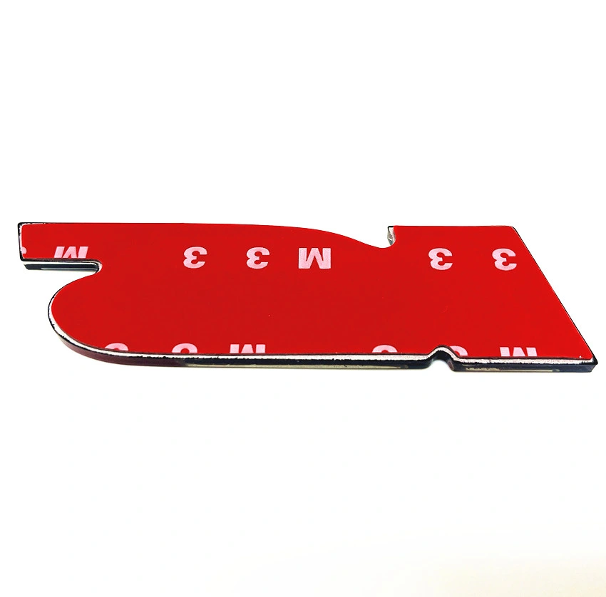 Factory Wholesale/Supplier Customer Logo RS 3D Aluminium Chrome Badge Emblem Sticker Decal for