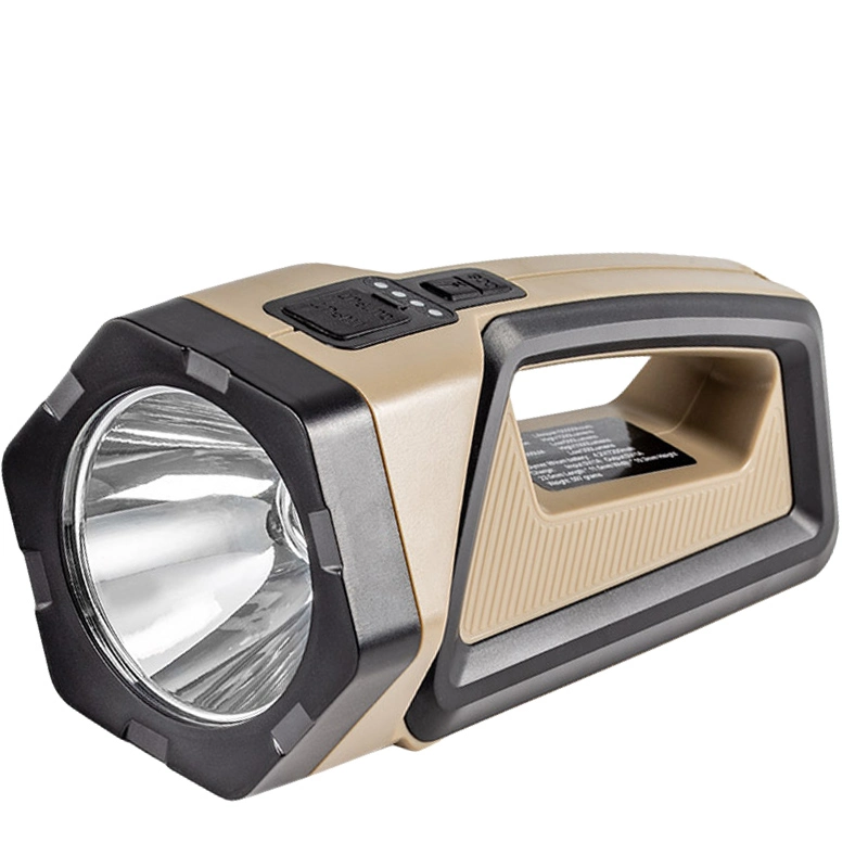 مصباح Brighttenlux Outdoor ABS Spot Light Rechargeable Hand Hand Hand Search Light مصباح LED ضوئي قابل للنقل وفعّال