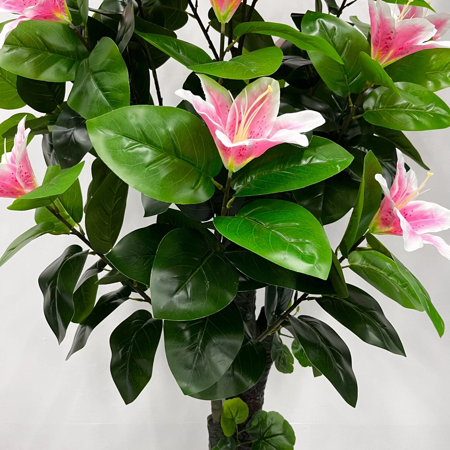 China Manufacture Golden Jade Pole Big Four Branches Love for a Hundred Years Can Be Customized, Artificial and Decorative Plant Pink Flower Tree