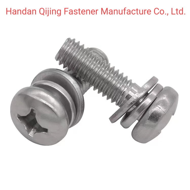 OEM Stainless Steel SS304 SS316 Torx Button Head Tamper-Resistant Machine Screw + Flat Plain Washer Assembly Stainless Steel