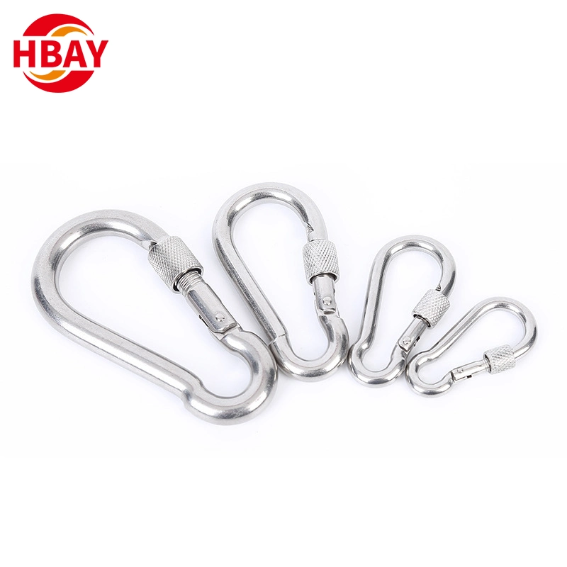 High quality/High cost performance  Galvanized Iron Carabiner Spring Snap Hook Rigging