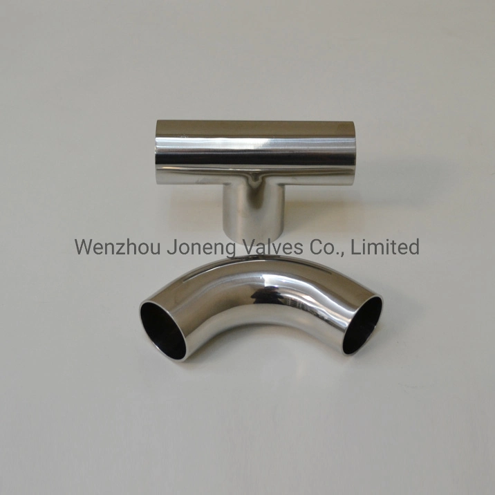 Joneng Stainless Steel Sanitary Welded Equal Tee Pipe Combination&Joint Fittings Made in China