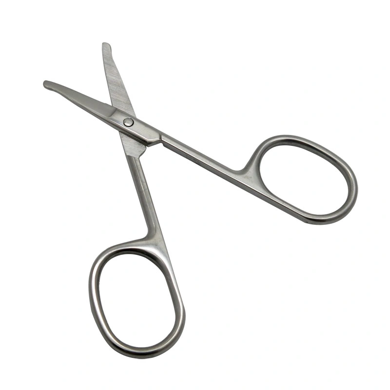 El espesor de 3,5 mm de acero inoxidable de 3,5 pulgadas y cejas pelo de la nariz Manicura Cuticle Scissors