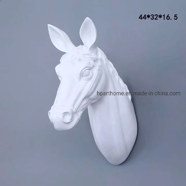 Wholesale Artificial Decoration White Horse Hotel Lobby Decoration