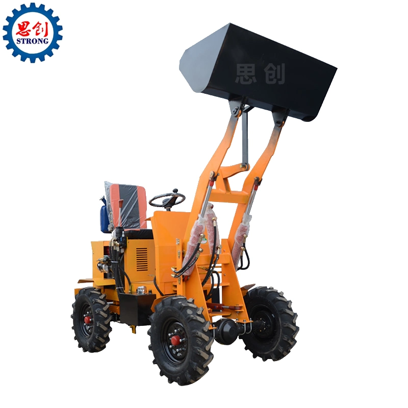 Four-Wheel Drive Electric Loader Mini Loader Battery Operated