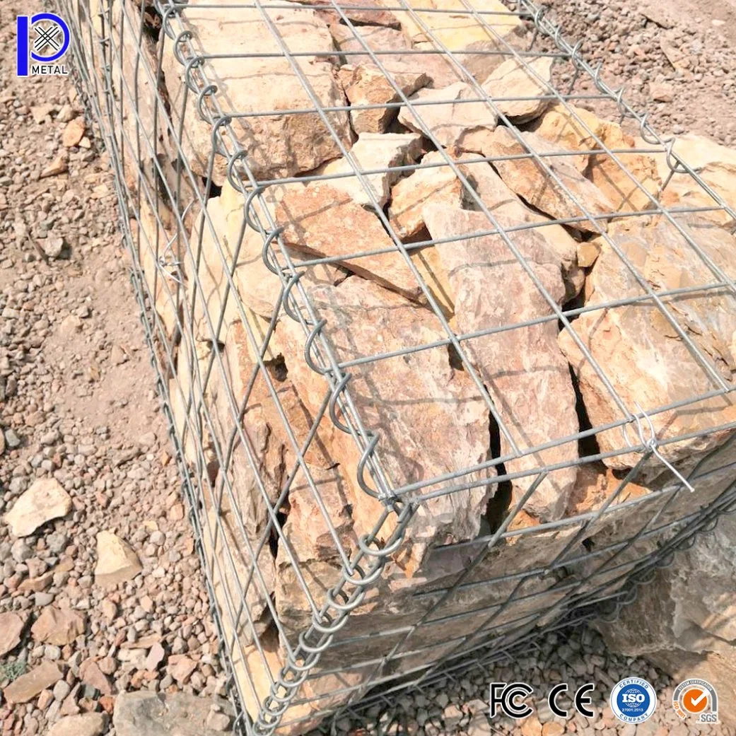 Pengxian SS316 paneles de malla de alambre soldado China Fabricantes 2000 X Gabion 300 X 300 mm Caja utilizada para retener gabion Pared