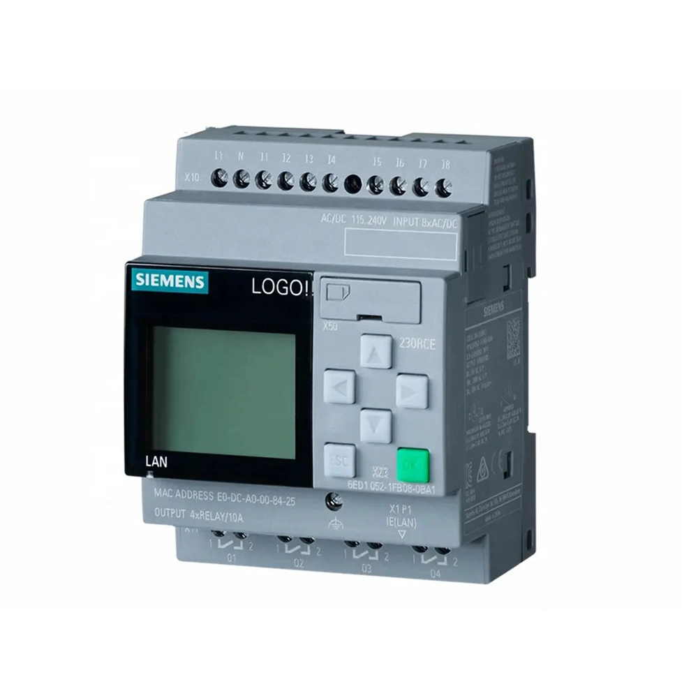 Logo! 6ED1052-1fb08-0ba1 230rce, Logikmodul, Anzeige PS/I/O Original Siemens SPS Logo 8 Programmierbarer Controller