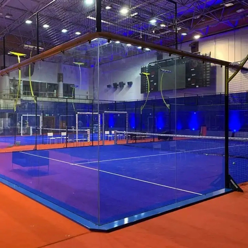 Vidro temperado com certificação CE para padel Tennis Paddle Court Court Outdoor e Indoor