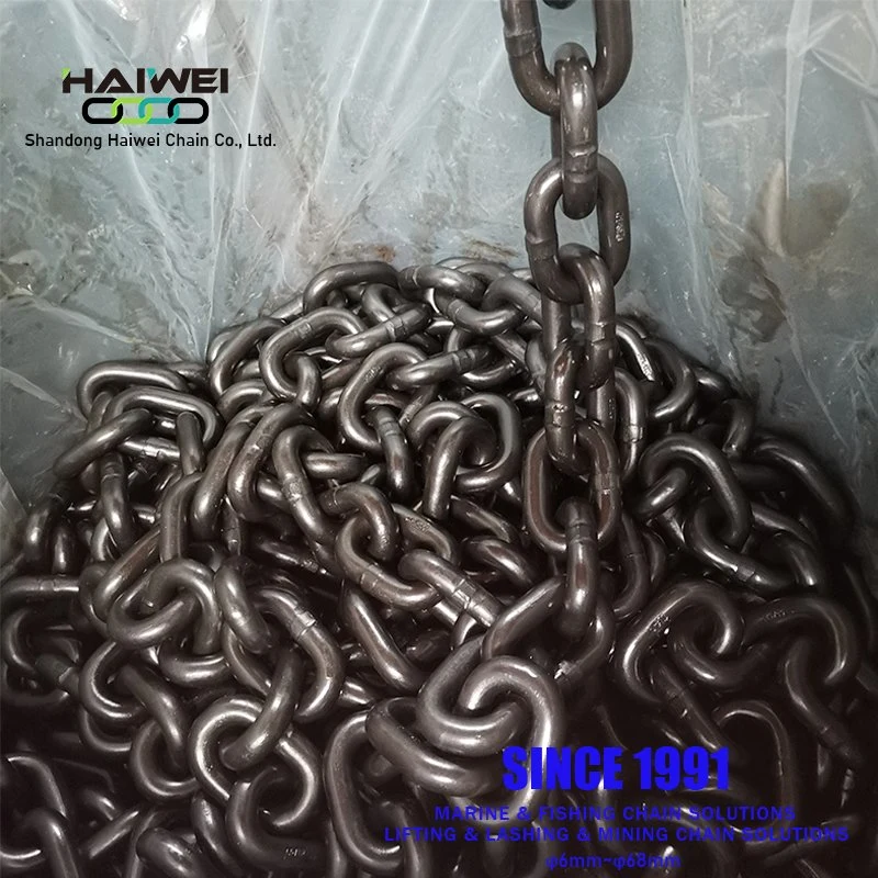 High Test High Strength 20mn2 Black Painted 11*43/14*50/14*42 Hatch Cover Chains with Stable Quality