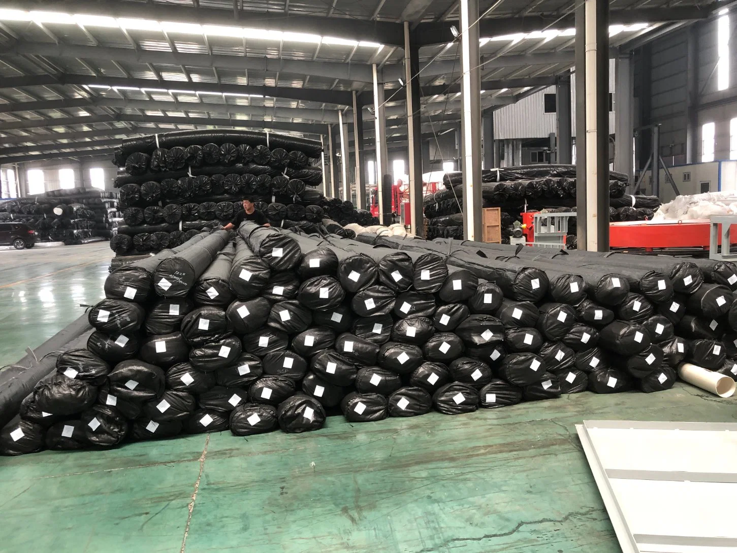 ASTM/HDPE LDPE y LLDPE Geomembrana de hoja lisa / Negro