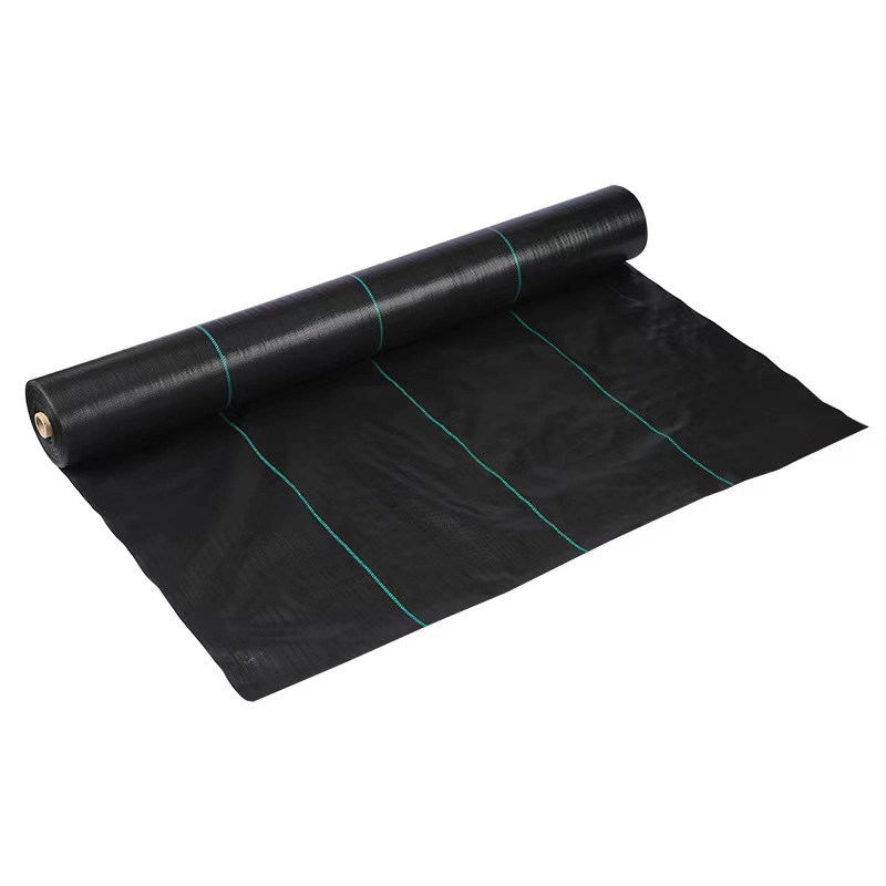 Factory Directly Supply Eco-Friendly Anti-UV PP Woven Agricultural Weed Fabric Mat Landscape PP Grass Control Landscaping Fabric Weed Barrier with Staples