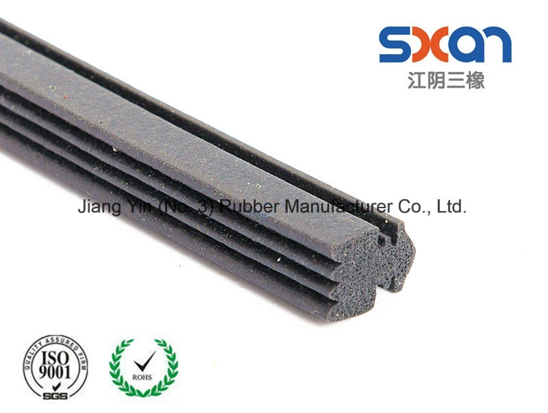 Rubber Sealing Strip/Extrusion Profile/Extruded EPDM Hard Foam Rubber Seal