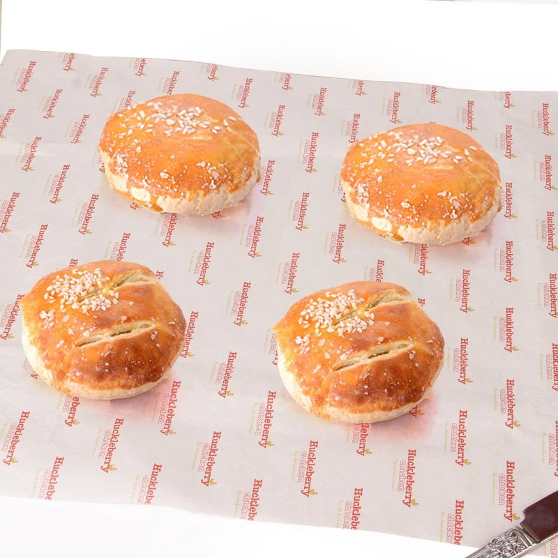Logotipo personalizado de calidad alimentaria Burger Sandwich imprimir papel encerado papel laminado Oil-Proof