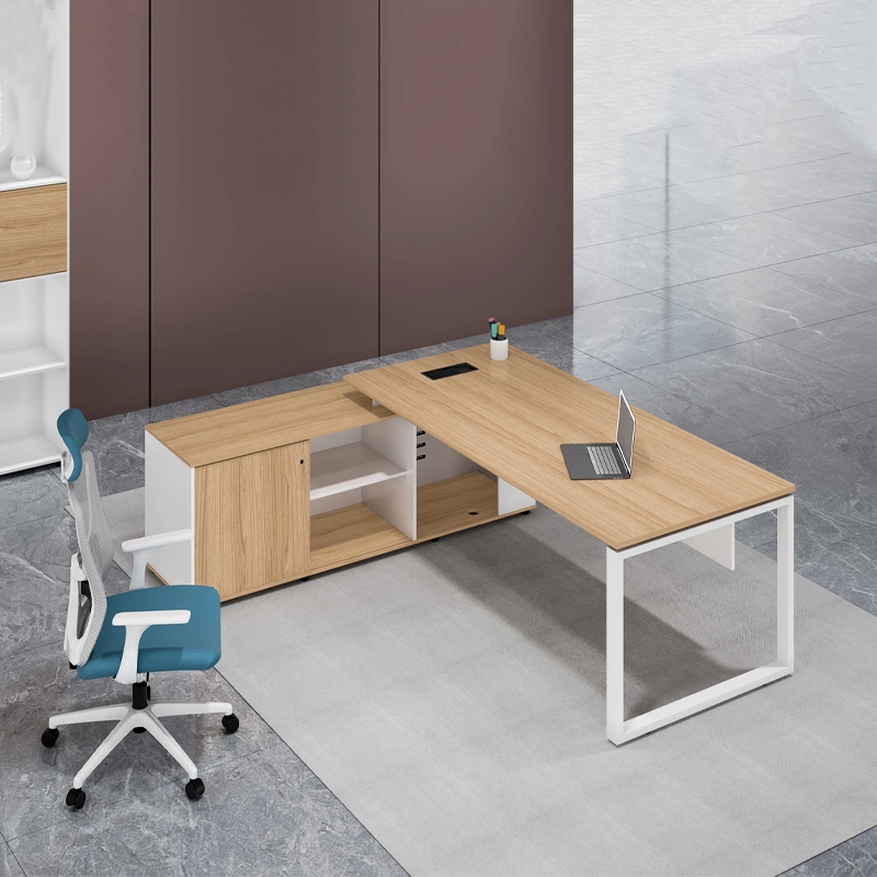 Melamine Gaming computador branco luxuoso Mesa de escritório moderna em madeira Móveis executivos da mesa