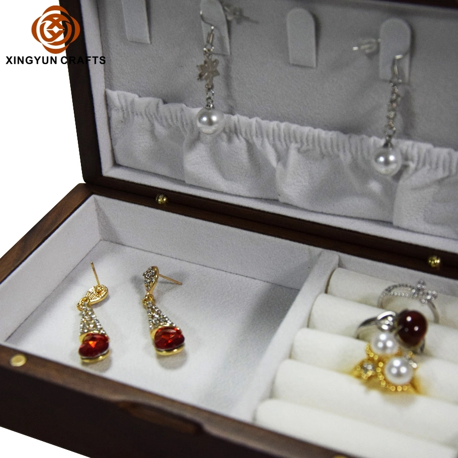 Delicate Wood Packaging Box Wooden Jewellery Necklace Storage Pendant Wood Packaging Jewelry Box