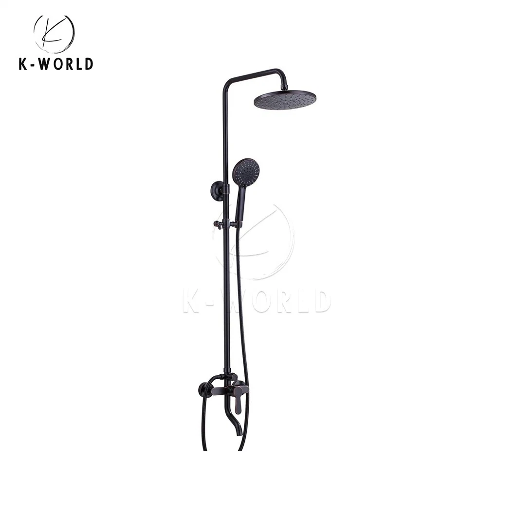 K-World Bronze Bathroom Faucet Suppliers Wholesale/Supplier Basin Handheld Shower Set China Save Space Shower Panel Shower Sets