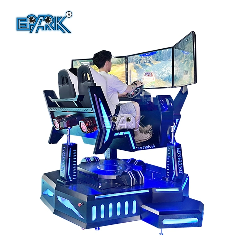 Epark VR Equipment 9d Racing Simulator 3 Screen Car Racing Máquina de juegos para el centro de juegos