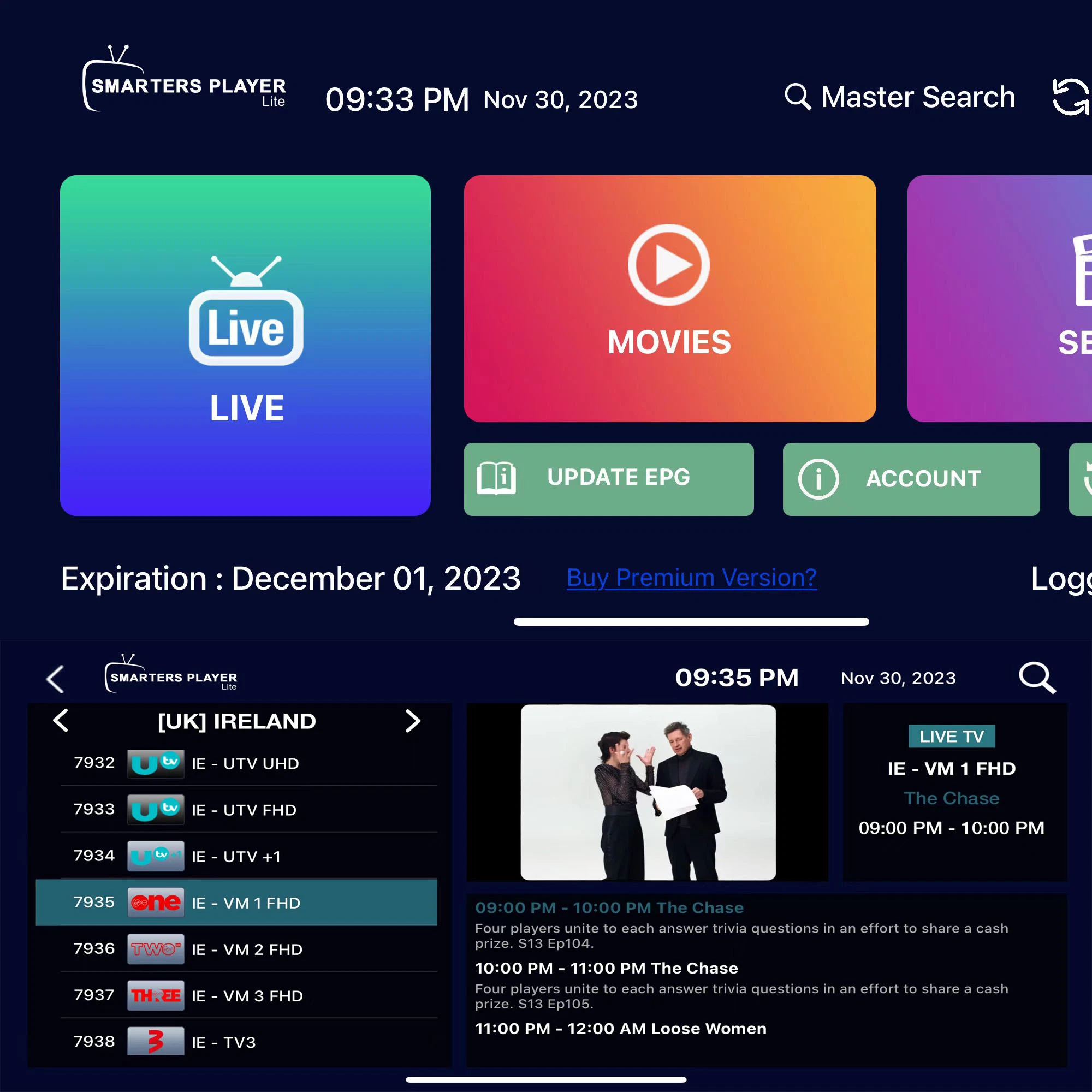 اشتراك احترافي في خدمة تلفزيون الإنترنت (IPTV)، لوحة بائعي الخادم العالمي مع قنوات M3U فرنسا المملكة المتحدة إسبانيا ألمانيا إيطاليا السويد أندرويد مجموعة التلفزيون الأعلى صندوق