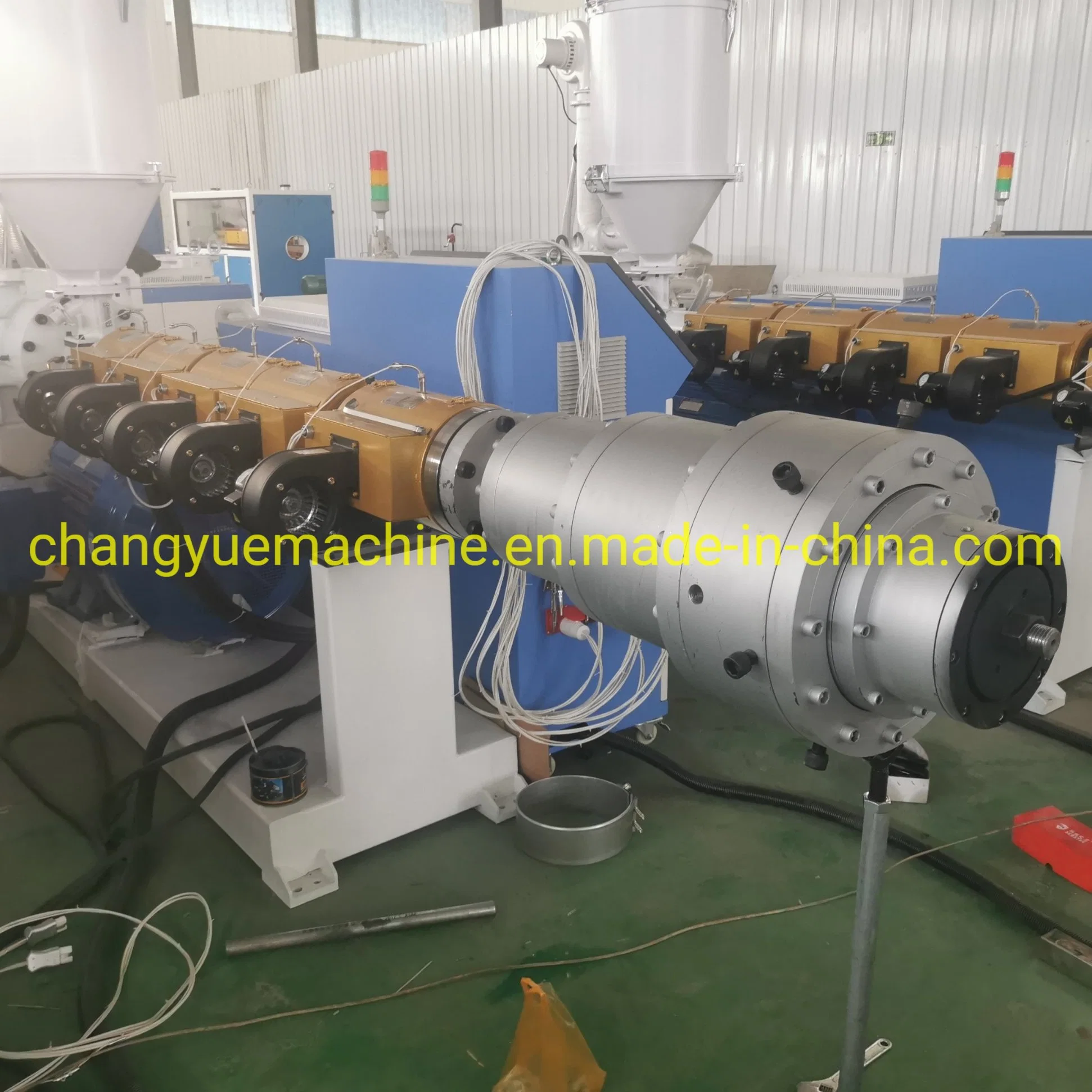 Plastic HDPE Pipe Extruder Machine / High Output HDPE PP Water Supply Pipe Production Line / PE PP Pipe Making Machine 20-110 mm