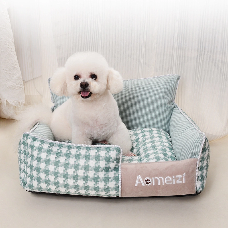 Transporte de produtos animais de estimação e grossista de cão de estimação amovível e lavável cama cama para gatos e cães Four Seasons tecido de linho Universal