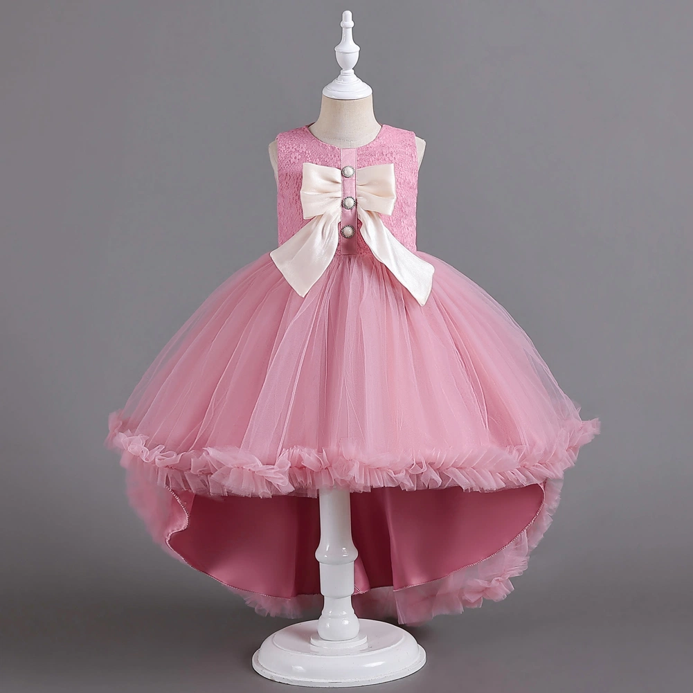 Nouvelles filles' Bow princesse robe imprimée d'enfants Bunny fils parti robe de sentiers de performances