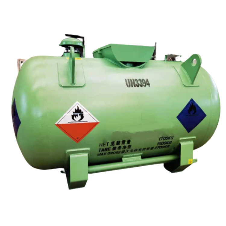 Triethyl Aluminum Mobile Storage Tank Teal Cylinder T21 Un3394 Un3399 Portable 1750L Metal Alkyl CCS