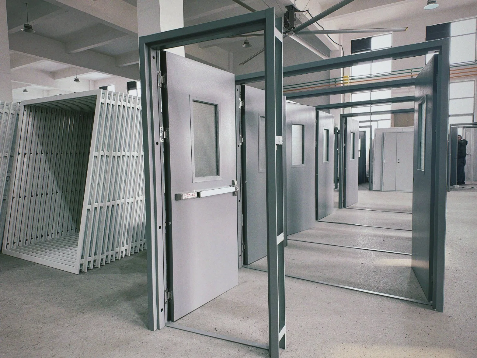 UL Approved 90 Minutes Fire Rating Acoustic Door Hollow Metal Soundproof Steel Firedoor and Frame