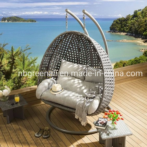 Outdoor/Indoor Patio Garden Furniture Double Seater Hanging Swing Chair