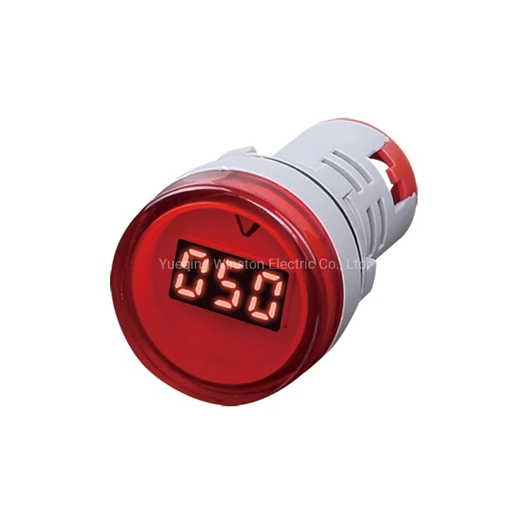 Ad16-22vm 22mm DC 5V - 60V LED Light Mini Digital Voltage Meter Voltmeter Indicator