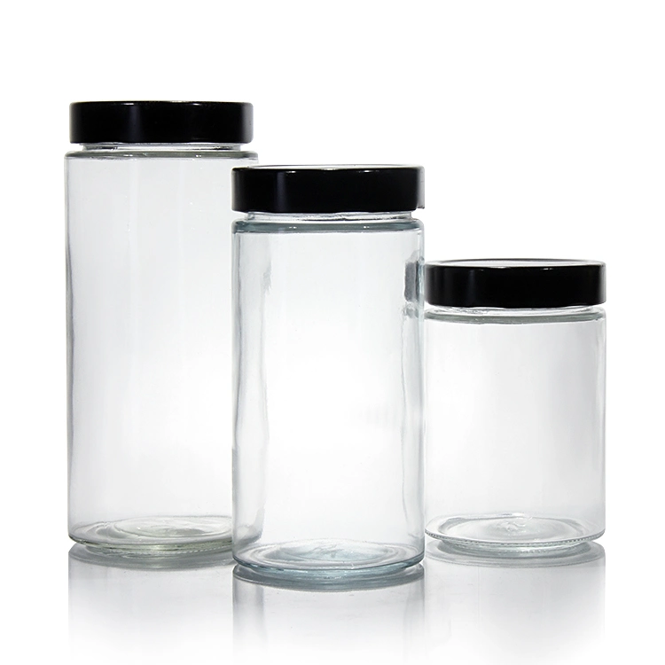 25ml-500ml Round Shape Glass Jar for Honey Jam Jelly with Metal Lid