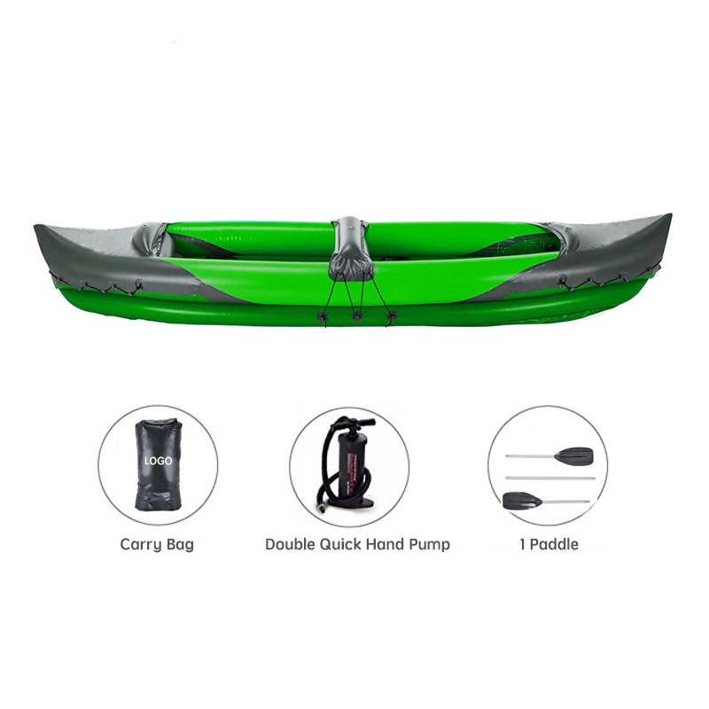 Water Sport Custom Durable PVC Kayak Canoes Foldable Boat Double Inflatable Kayak