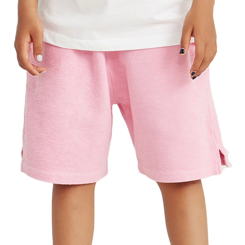 340GSM 100% algodón orgánico French Terry Kids Shorts de alta calidad Pantalones cortos de verano sostenibles niños niños niños ropa