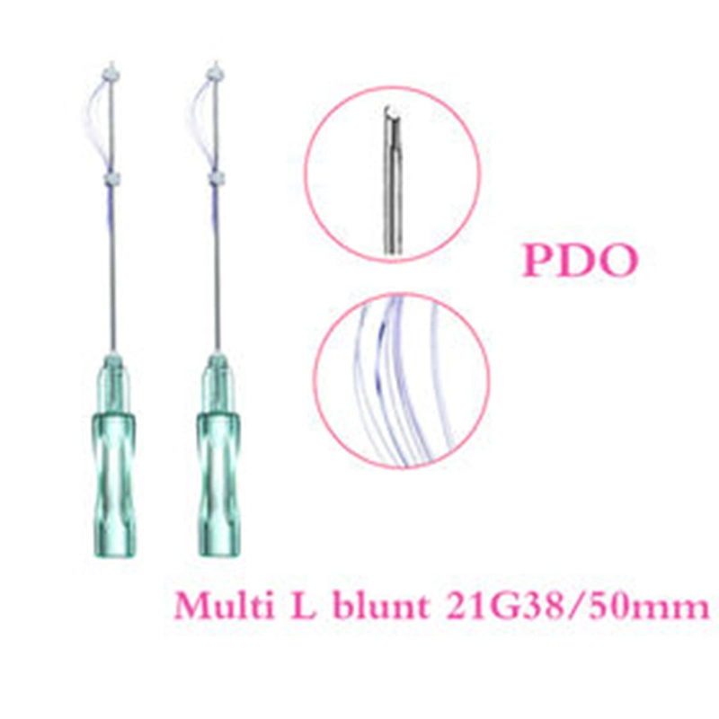 Korean Mini Pdo Pcl Plla Threads Mono Blunt W 30g 13mm 25mm for Under Eye Bag Eyebrow Fox Eyes Lifting Thread Fishbone Molding Cog Double Needle