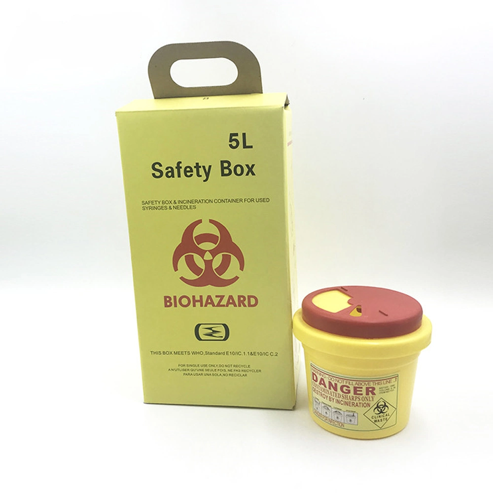 Hospital Medical Waste Box Disposable Plastic Sharp Container