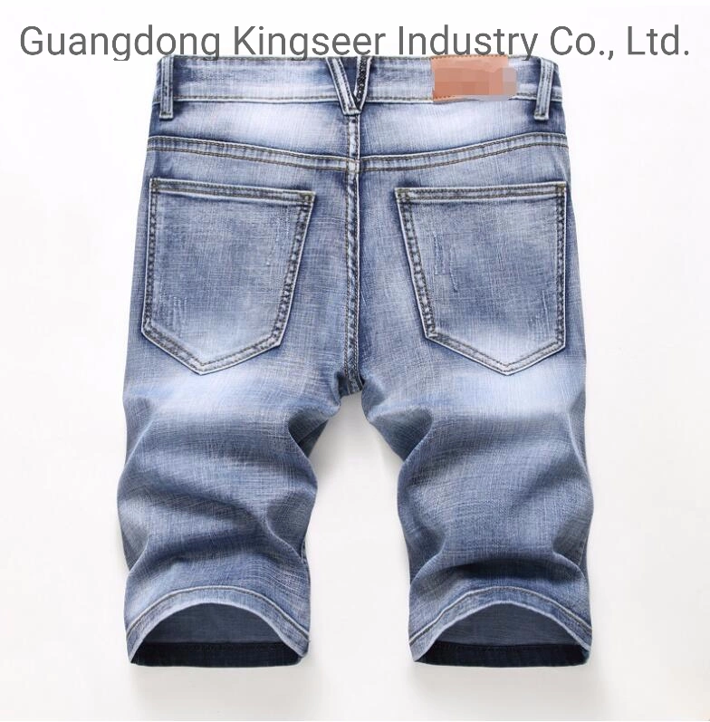 2019 Latest Fashion Blue Stretch Short Denim Men Jeans Ks-D001