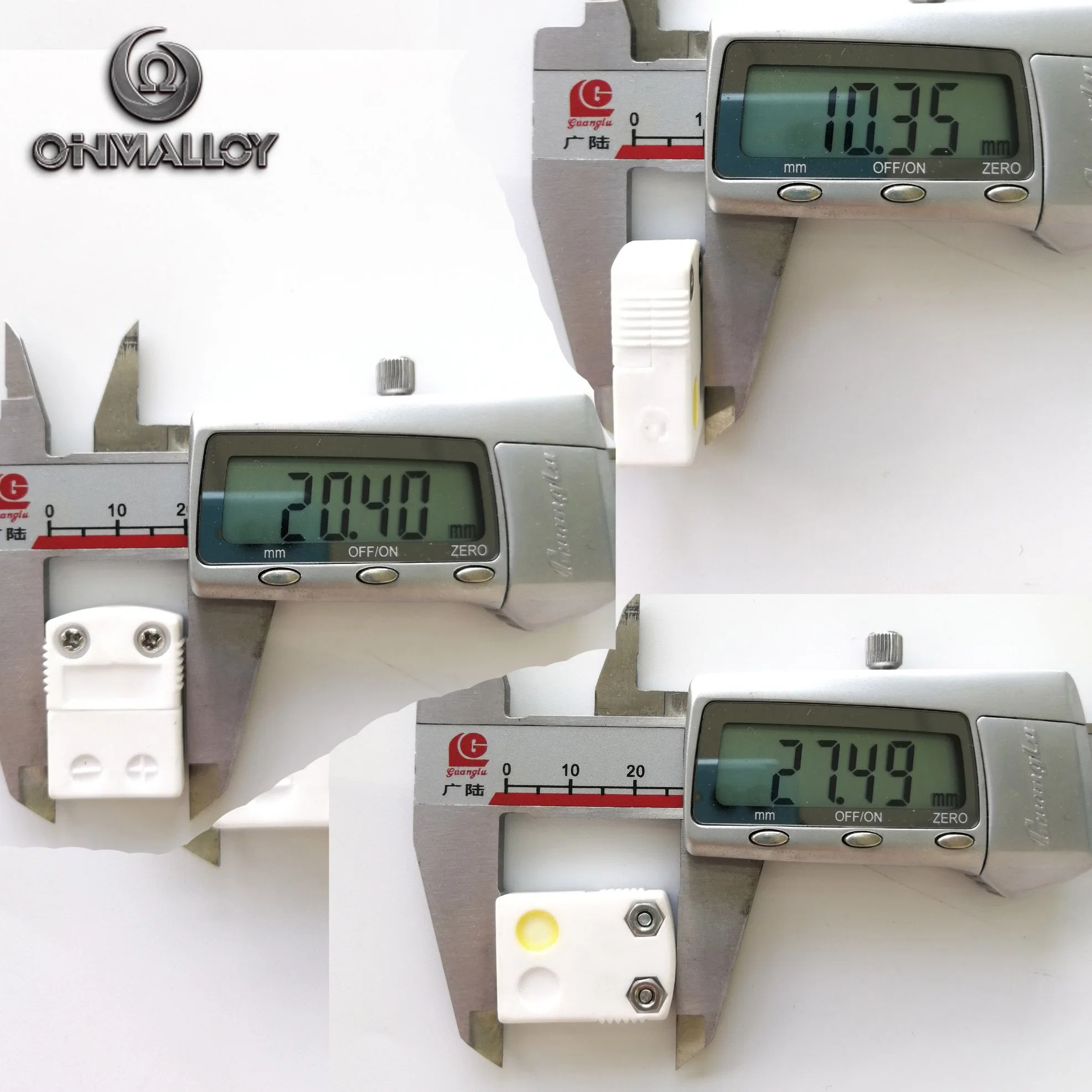 Ceramic Thermocouple Miniature Connector K Type Chromel Alumel Pin 500c Continuous Use