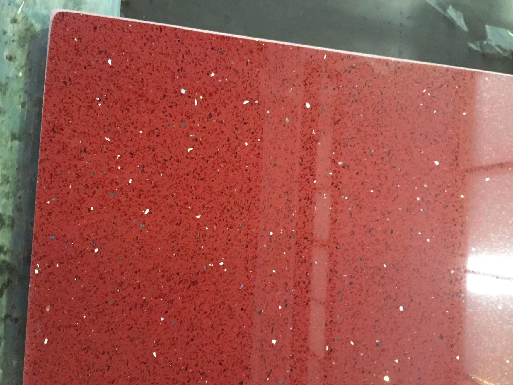 Best Design High quality/High cost performance  Red Ruby Artificial Quartz Stone Kitchen Countertop