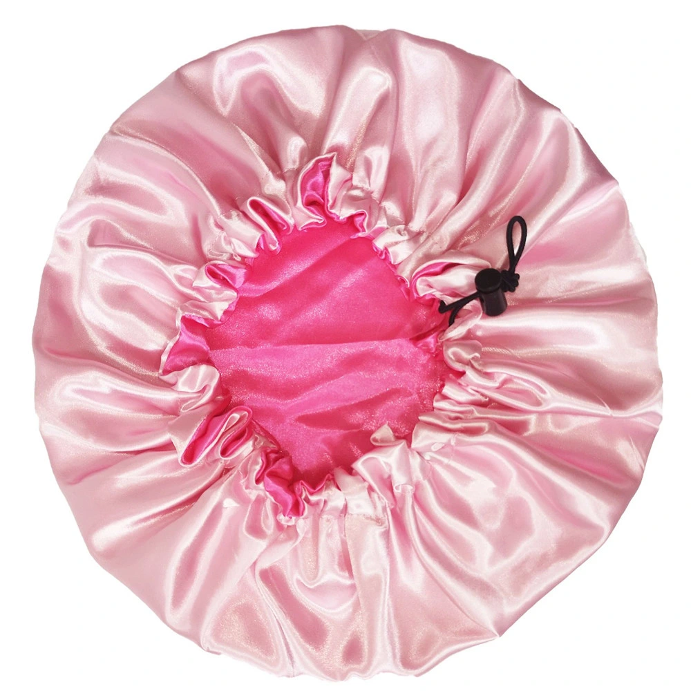 Wholesale/Supplier Satin Bonnet Double Layer Cap Oversized Flowers Shower Cap