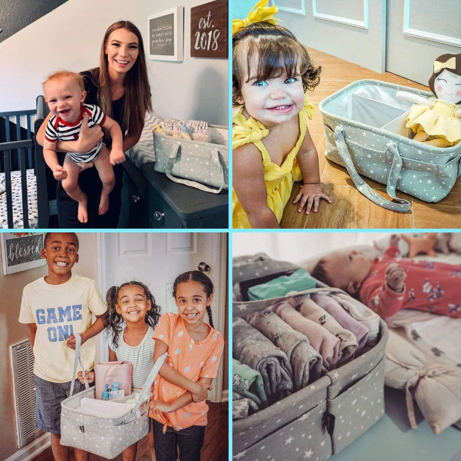 Large Nursery Storage Bin for Changing Table