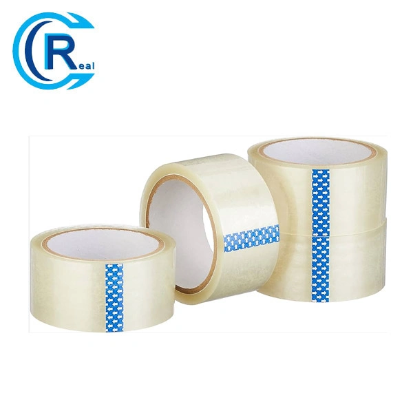 Hot Selling BOPP Clear Packing Adhesive Tape with Plastic Green Tube Core for Shipping Packaging Moving Sealing