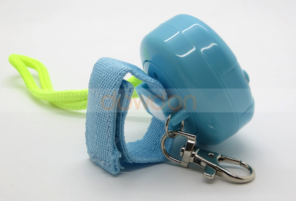 Waterproof 130dB Blue Student Emergency Personal Security Alarm with Keychain Wrist Strap