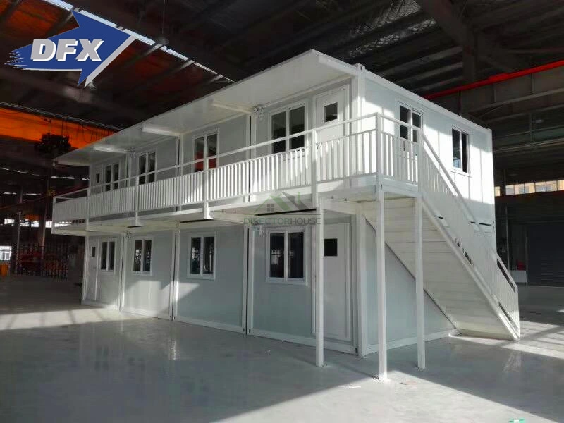 Modular escritório pequeno banheiro Prefab escadas de aço ecrã portátil House