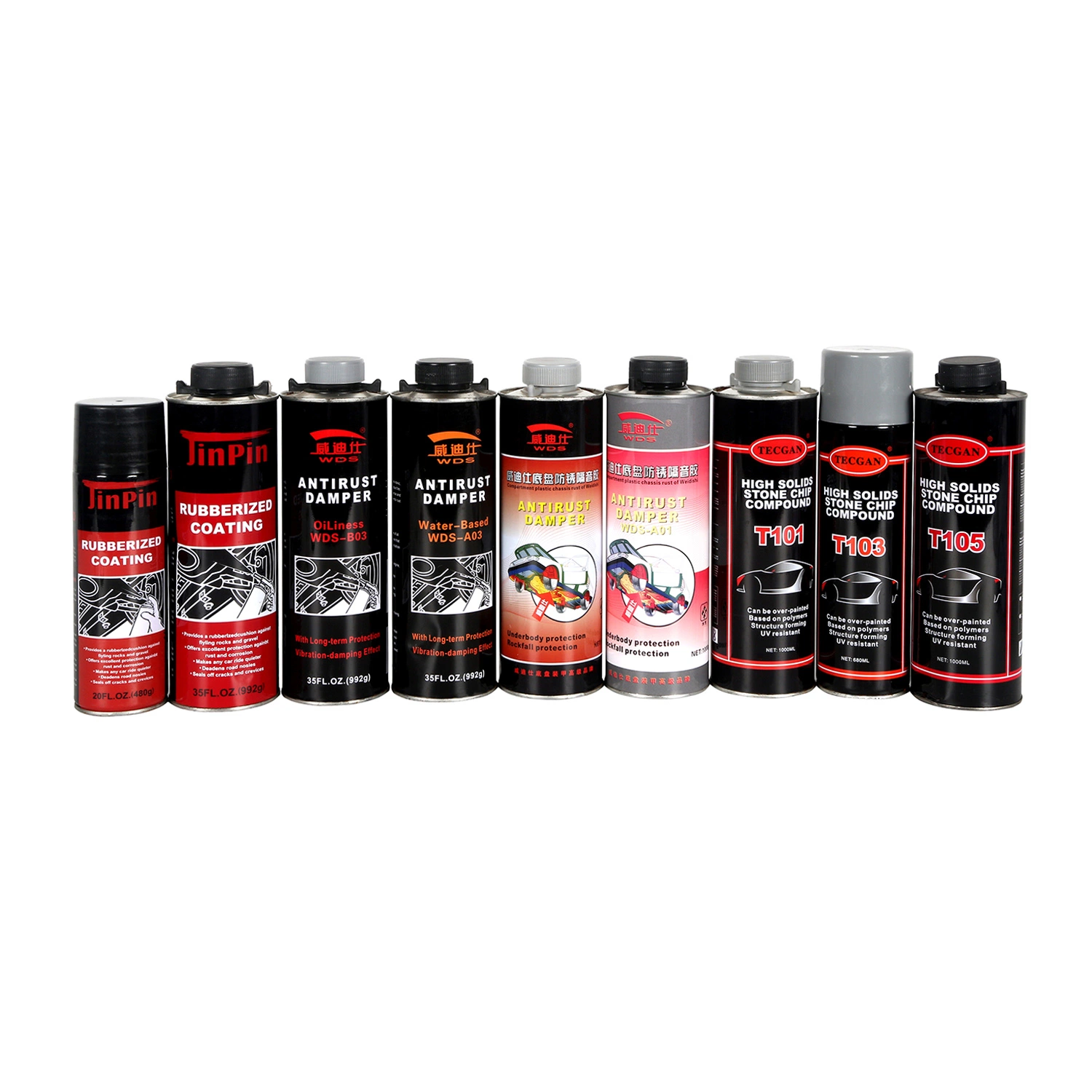 1L Rubberized Undercoating Spray Paint for Auto Car Chassis with Rust Proof and Water Proof