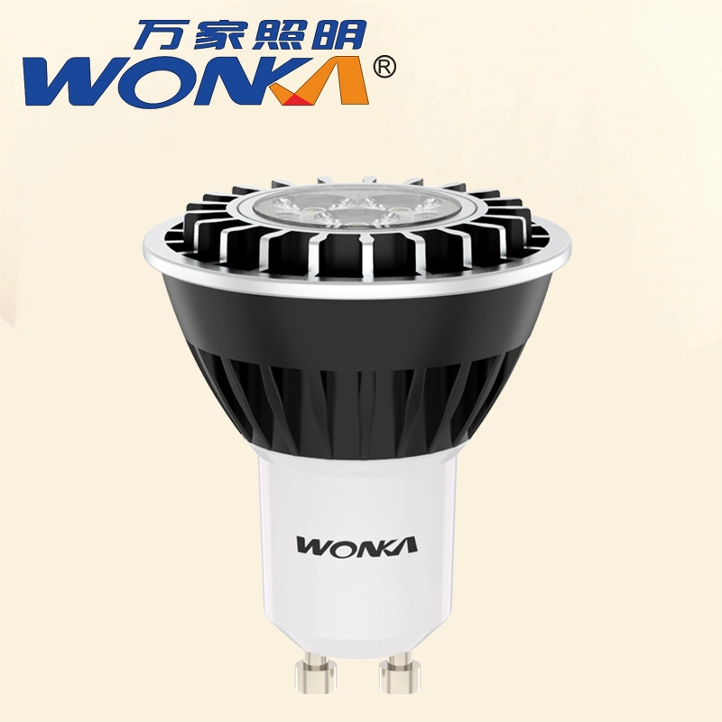 Quickly Heat Dissipation Aluminum Black Housing MR16 LED Spot Light Bulb