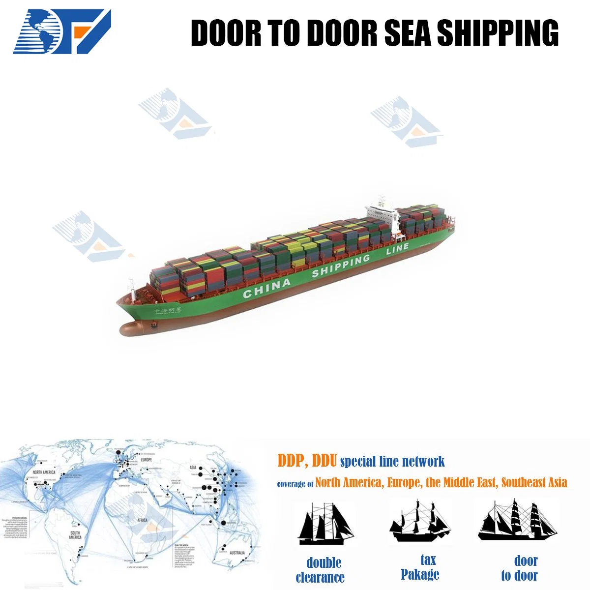 Professional Shipping Agent From Guangzhou China to Finland Romania USA DDP Sea Freight Agents Amazon Fba Service