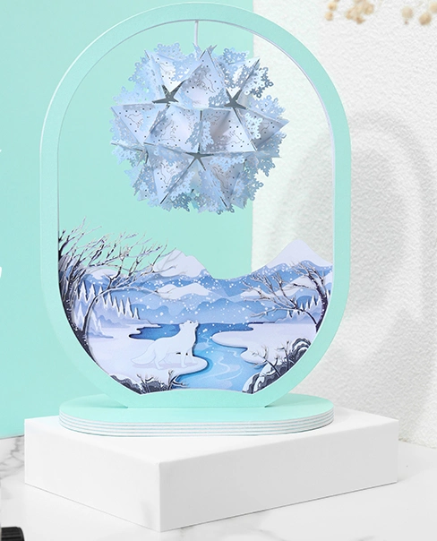 Kulturelle Kreative Geschenk Chinesischen Stil Acryl Frame Papier Geschnitzt Aromatherapie Licht