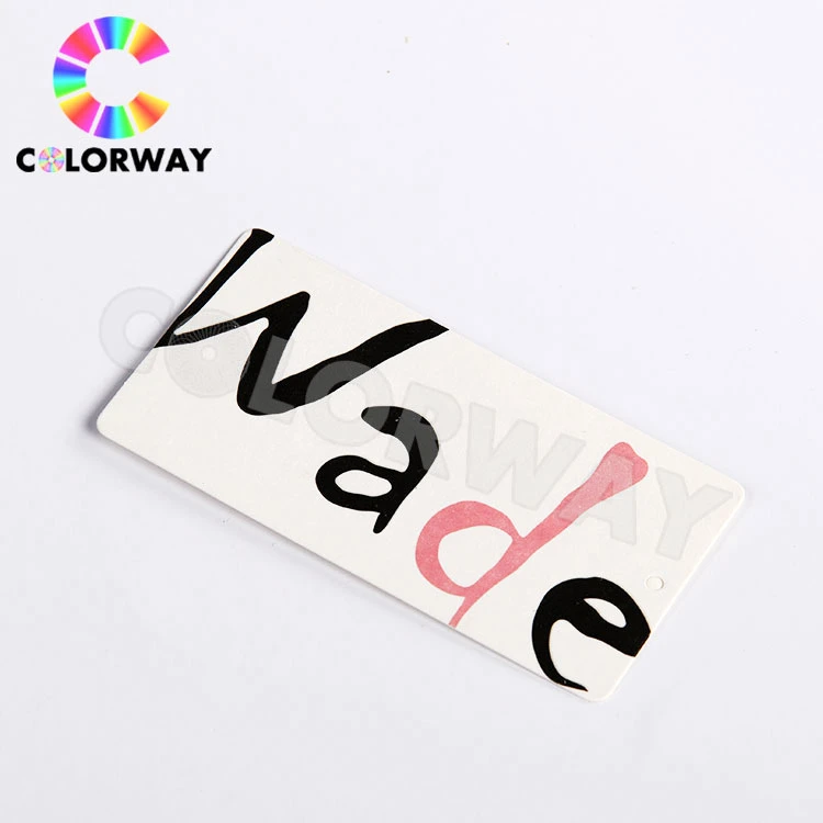 Lowest Price Custom Clothing Paper Hang Tags Made in China